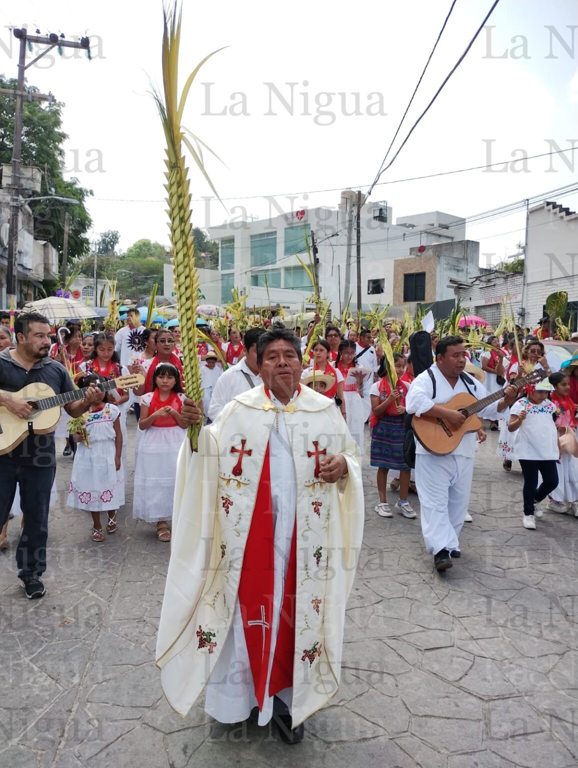 Se desborda la feligresía católica con el Domingo de Ramos en Papantla