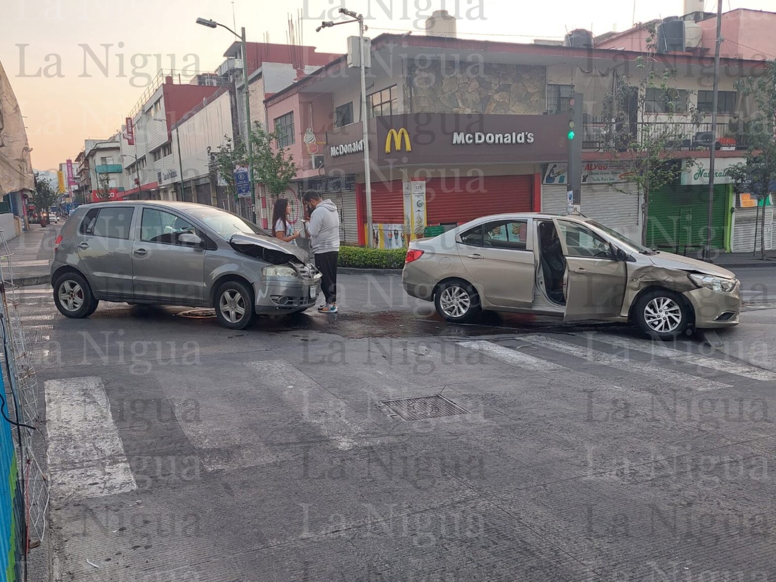 Choque provoca caos vial
