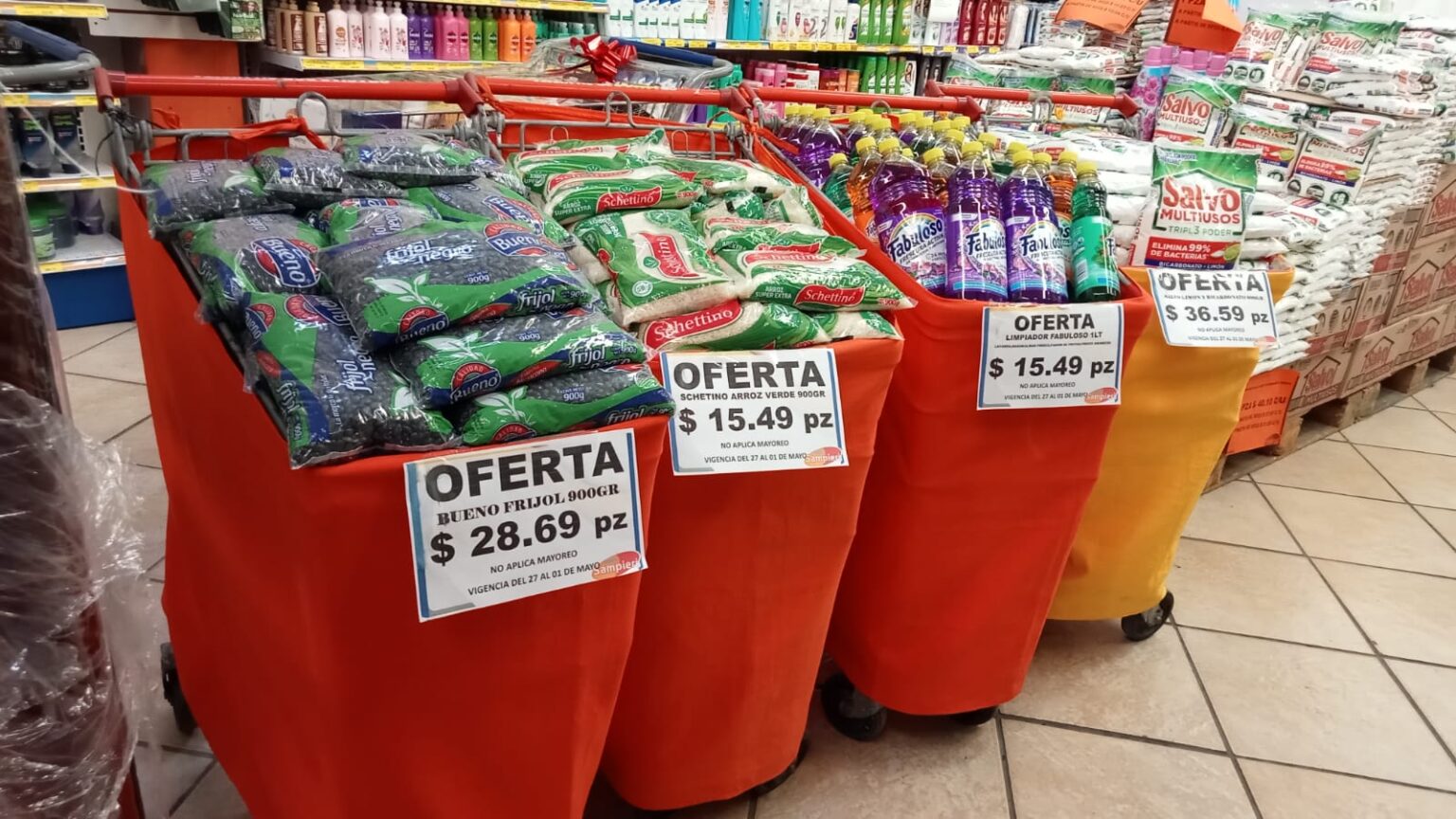 Tren de ofertas del 28 de abril al 1 de mayo en Súper Sampieri