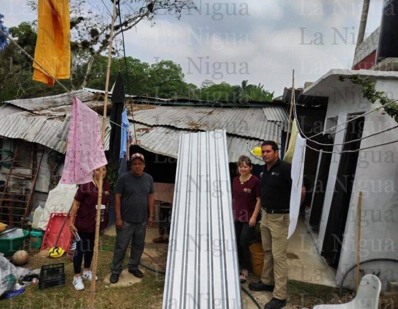 Realizan segunda entrega de láminas a afectados por paso de Frente Frío 50