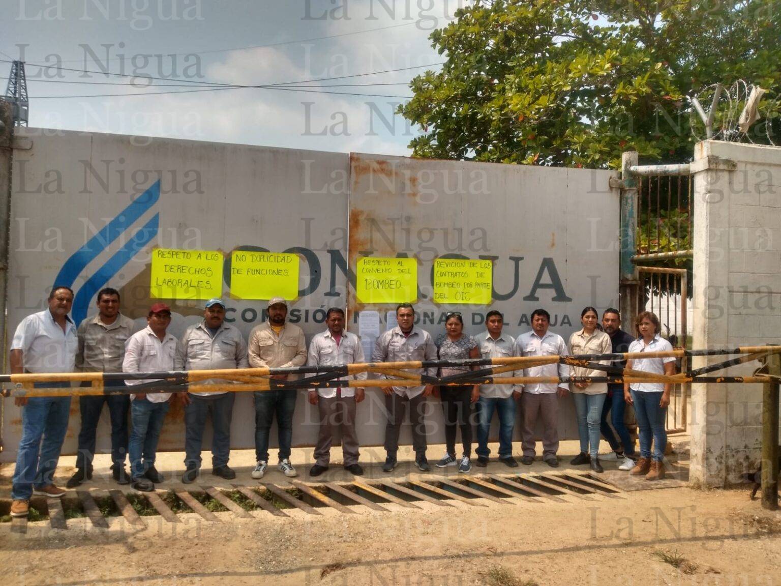 Presa Cangrejera está tomada por trabajadores