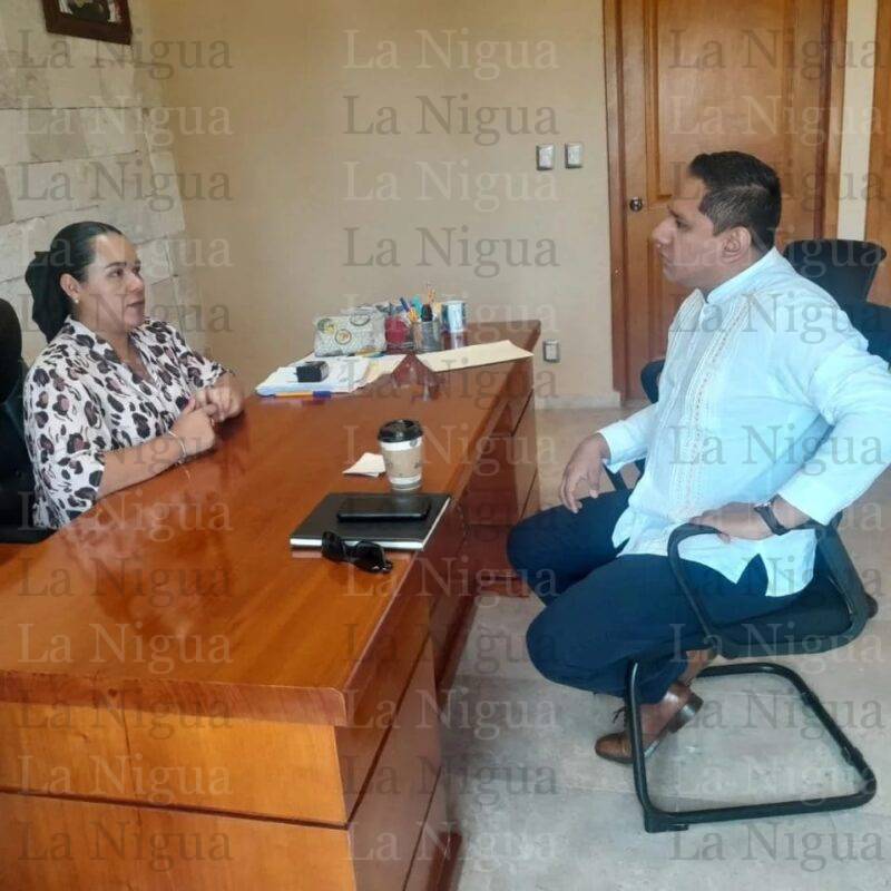 Se entrevista, Secretario Técnico de la CEAPP con autoridades de Tecolutl