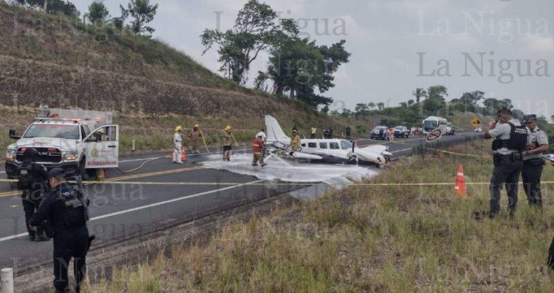 Aterriza de emergencia, una avioneta en Papantla