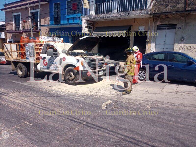 Incendio en camioneta moviliza a cuerpos de auxilio