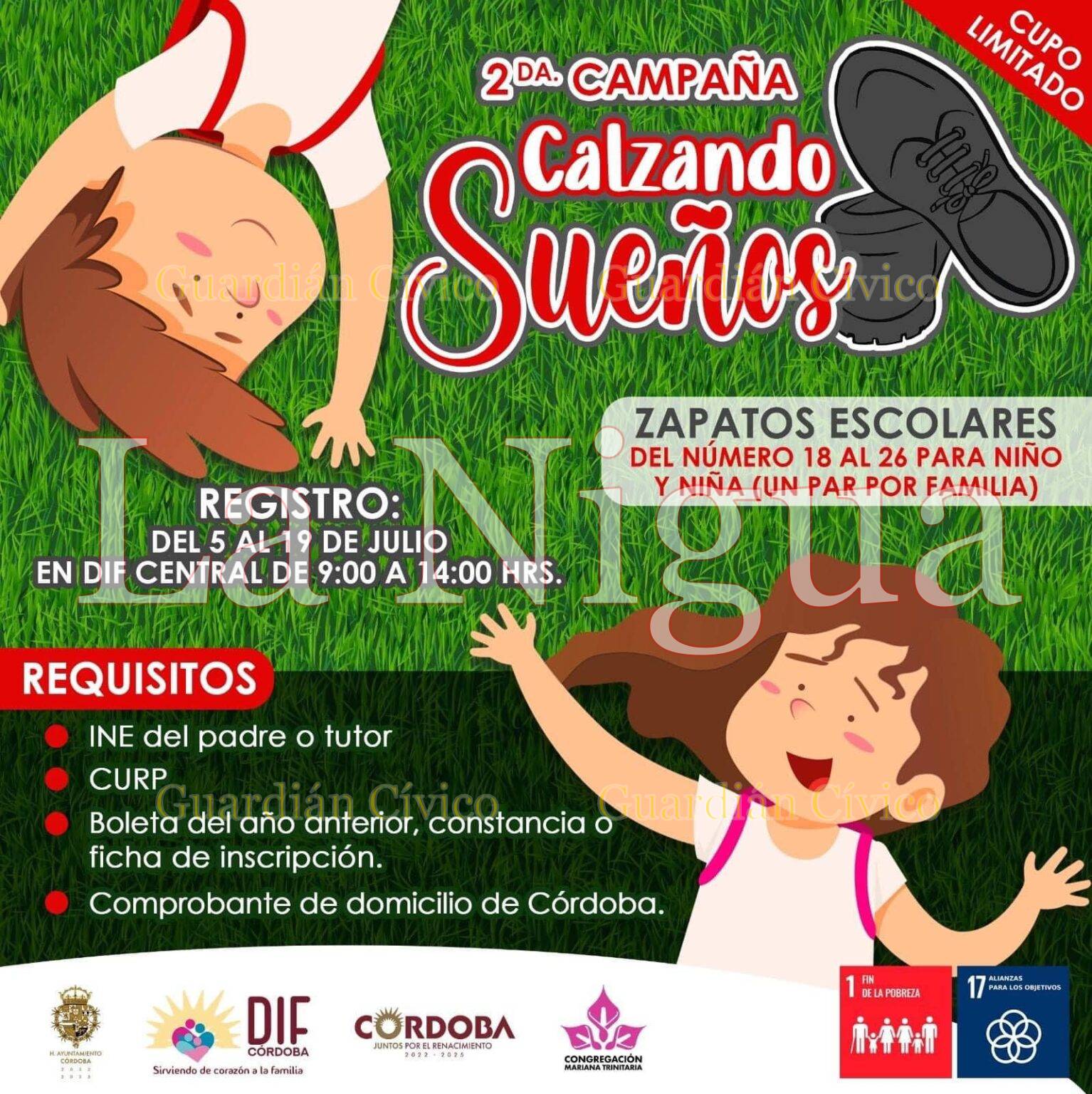 Inicia convocatoria gratuita de la 2da campaña calzando sueños.