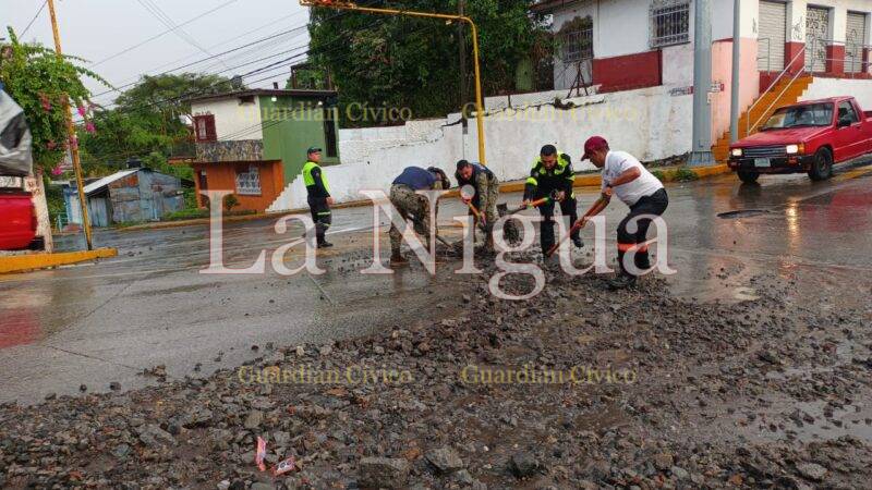 Atiende Protección Ciudadana y Movilidad afectación por la lluvia