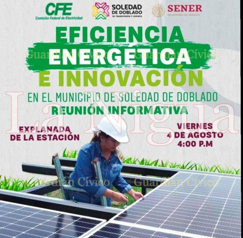 REUNIÓN  INFORMATIVA SOBRE EFICIENCIA ENERGÉTICA E INNOVACIÓN, EN SOLEDAD DE DOBLADO.