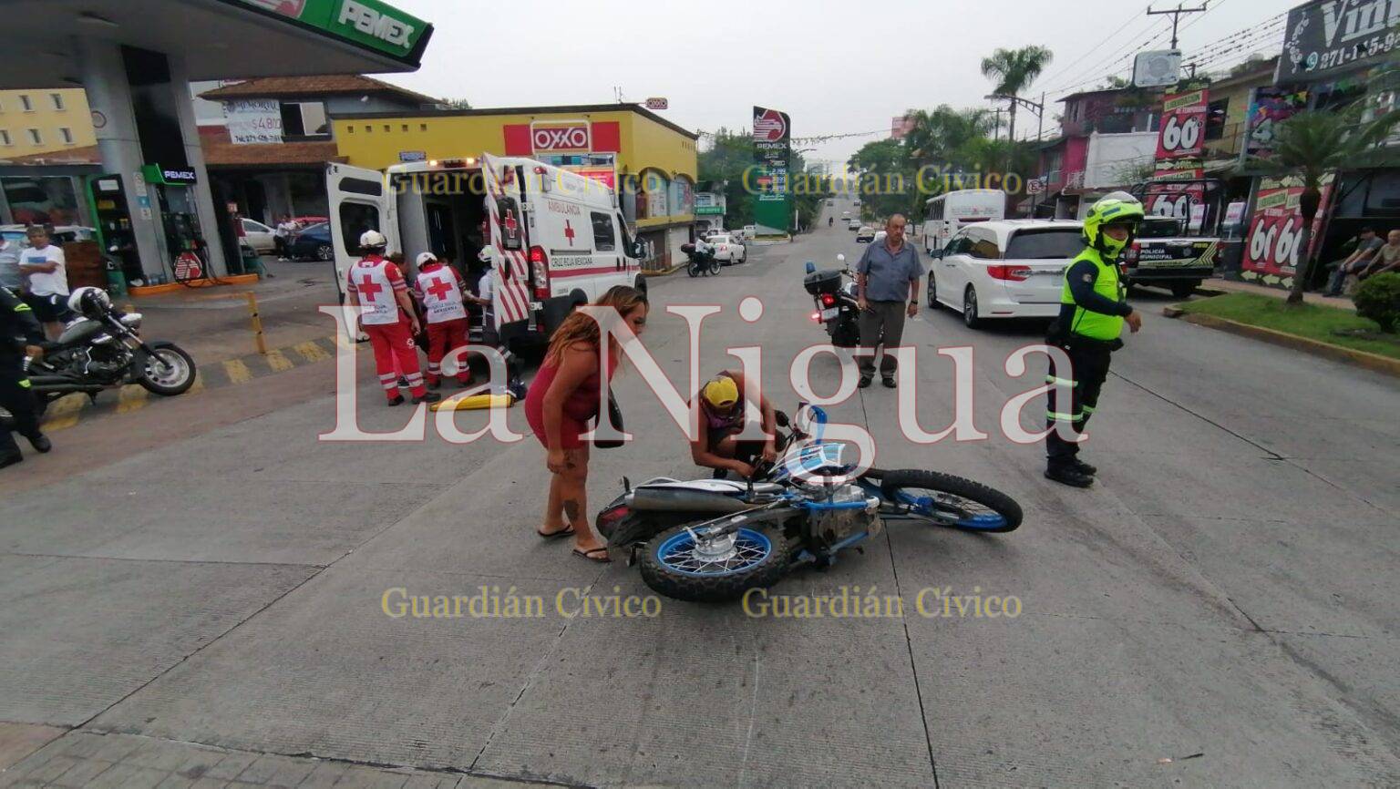 Otro accidente en moto