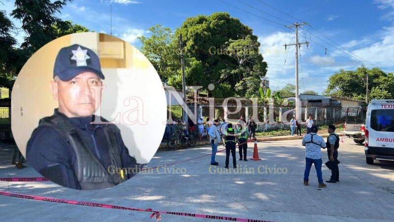 Asesinan a comandante de la Policía Municipal de Texistepec.