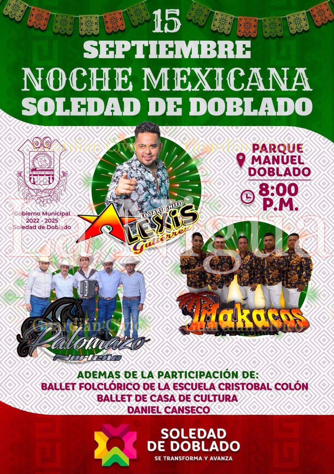 Invitan a Fiesta Mexicana, en Soledad de Doblado.
