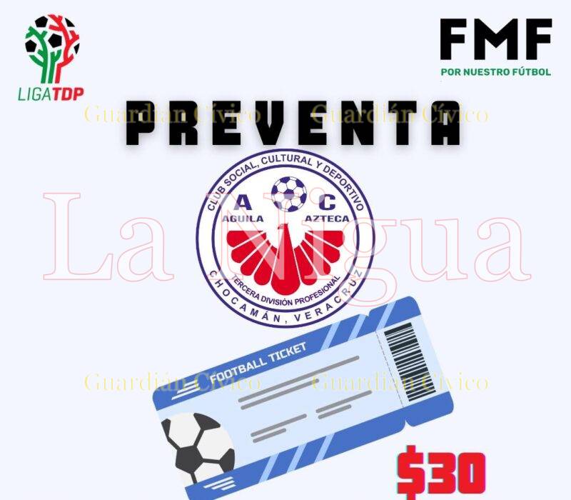 “Vuelan” los boletos en Chocamán; Águila Azteca por su primer triunfo