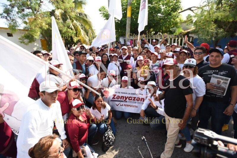 Zenyazen, principal impulsor de la educación, recorrió colonias del Puerto de Veracruz
