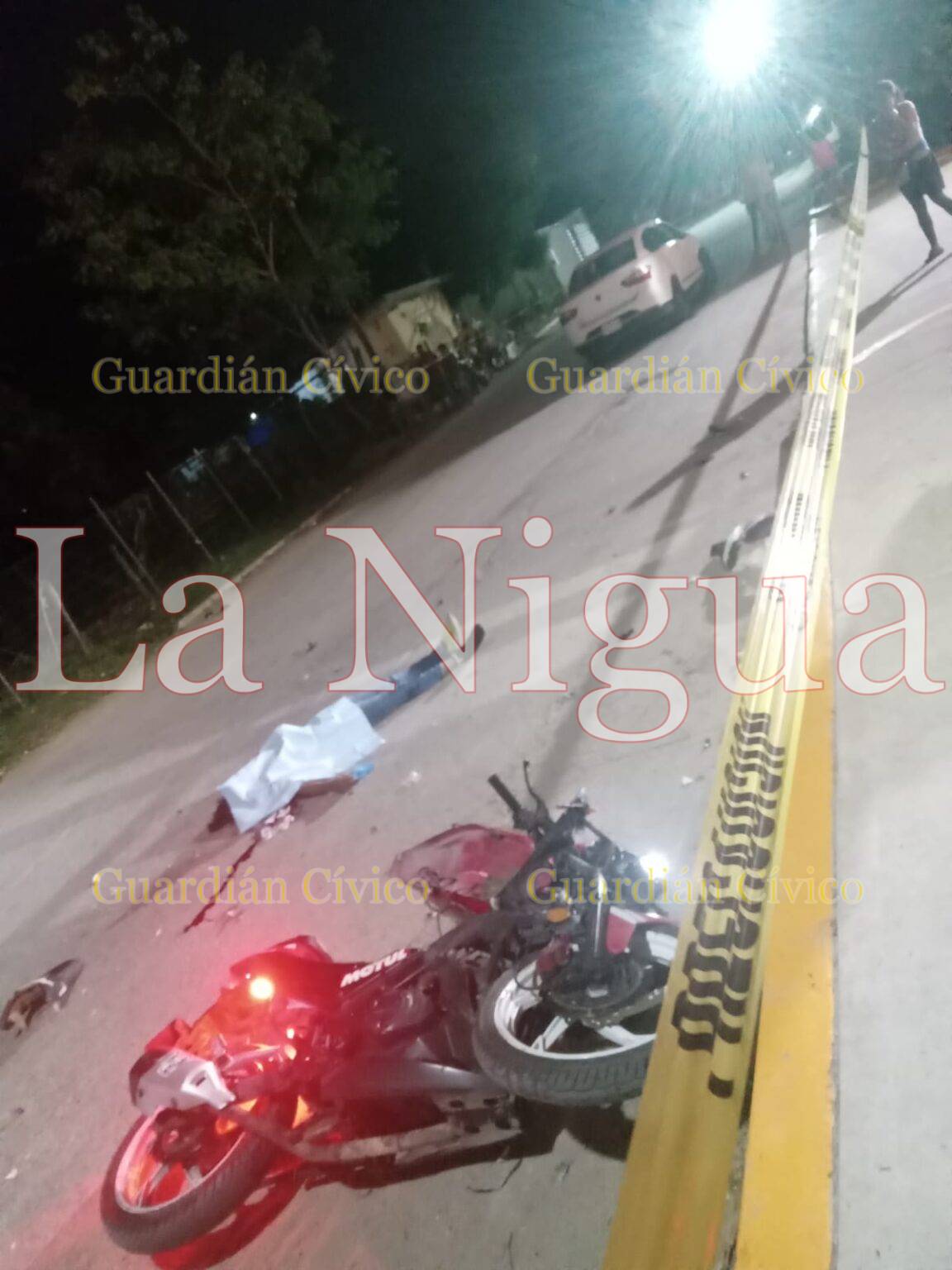 Fallece motociclista al chocar con un carro que se le metió al paso en Monte Alto