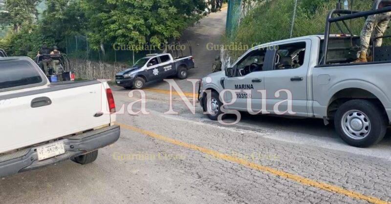 Balacera, en la Comandancia de Policía en Tihuatlan