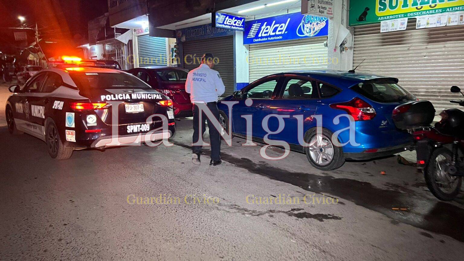 Elementos de la Guardia Nacional ebrios provocan percance y huyen