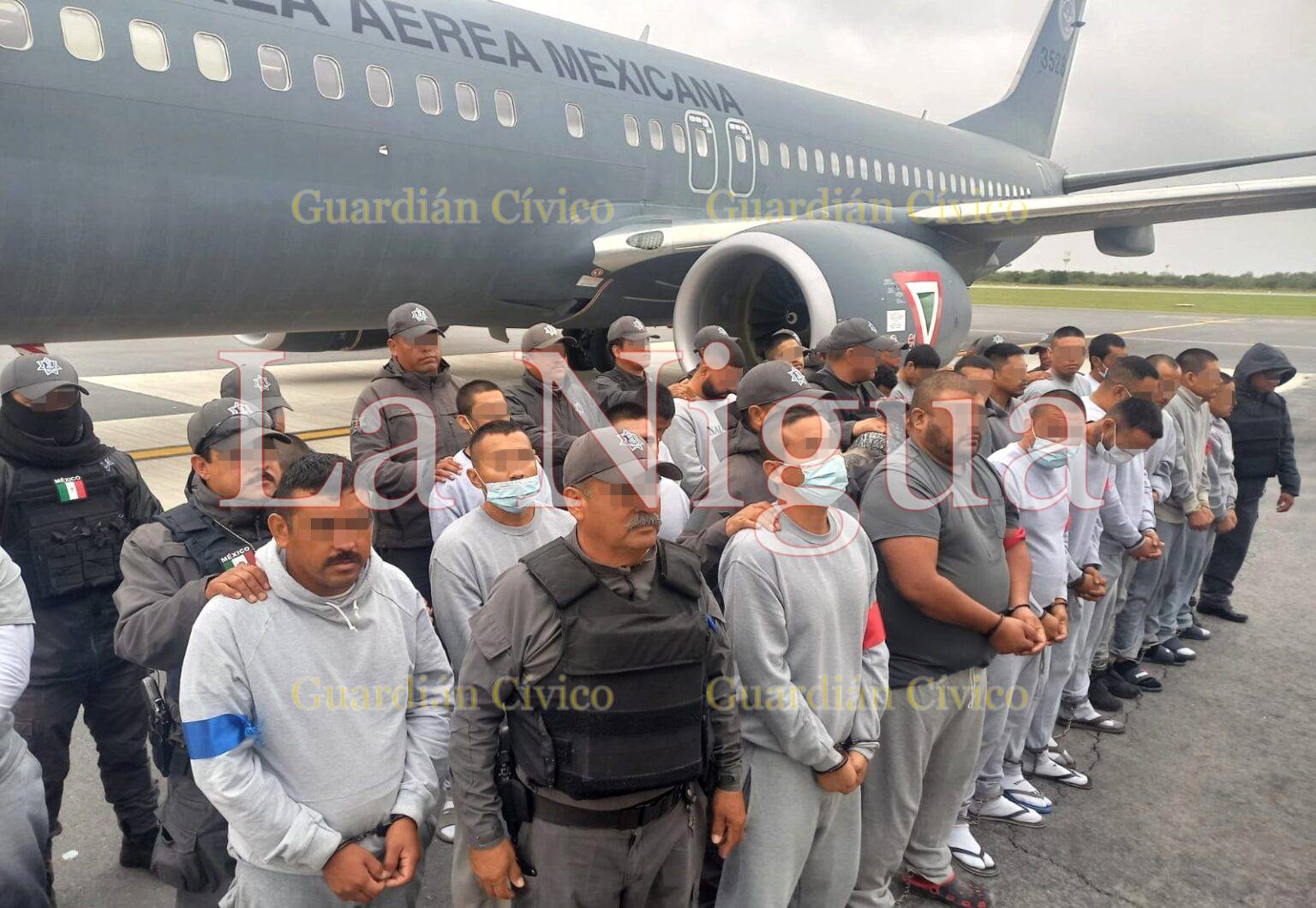 Trasladan a 67 reos de Tamaulipas a penales federales