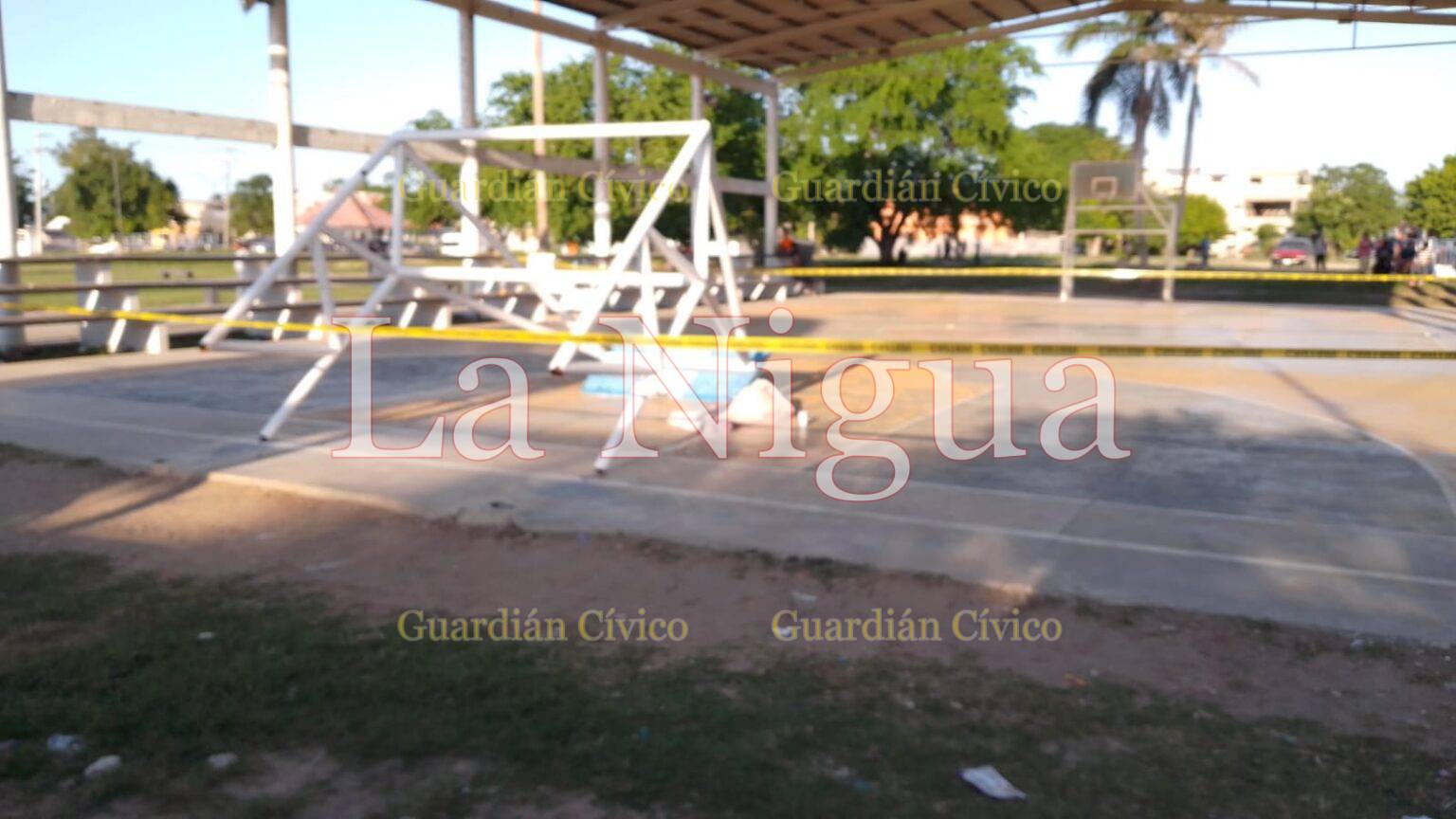 Muere al caerle portería encima; era estudiante de la Secundaria 6 de Tampico