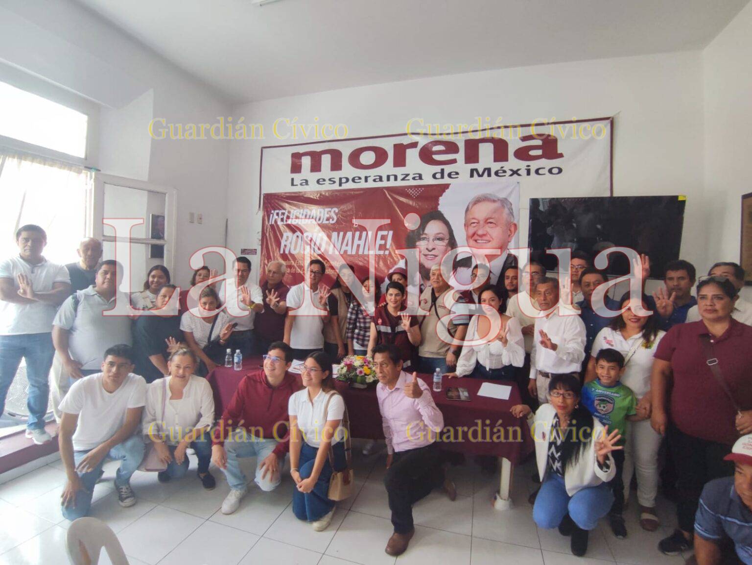 SE CONGRATULAN EN MORENA DISTRITO XV POR DEFINICION DE ENCUESTA