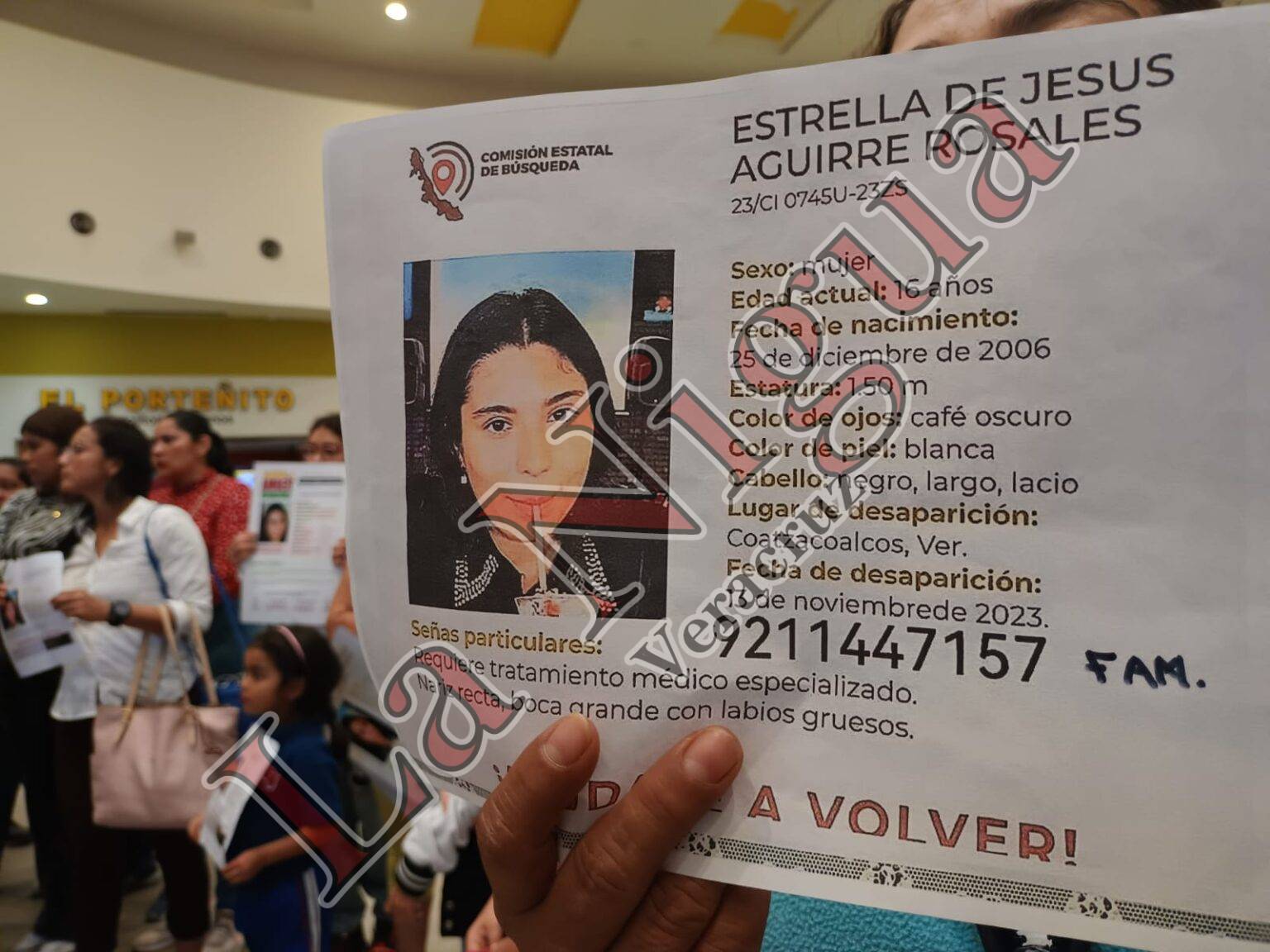 Sigue la busqueda de Estrella, estudiante del #Cobaev 18 de #Coatzacoalcos