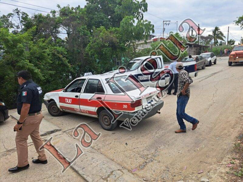Acaba mal un percance vehicular