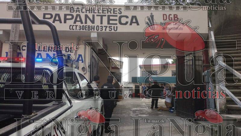 Violento atraco al interior de la Escuela de Bachilleres Papanteca