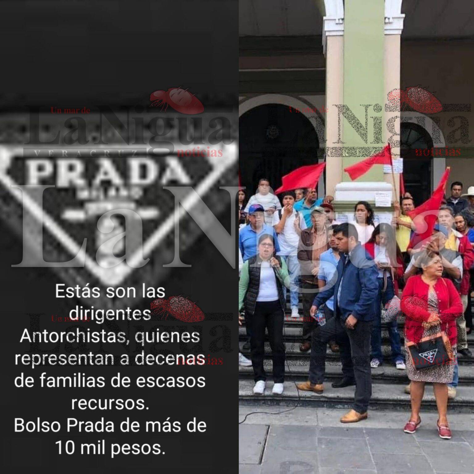 ¿Lideresa Antorchista con bolso Prada?