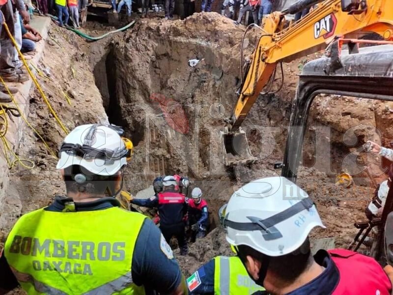 Mueren obreros por alud de tierra en Tehuactepec, Oaxaca