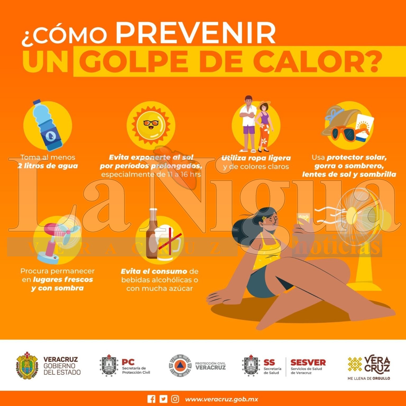 Ante incremento de temperatura, llaman UMPC y Salud a prevenir un “golpe de calor”