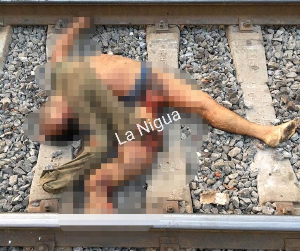 Tren descuartiza a hombre en Jáltipan de Morelos