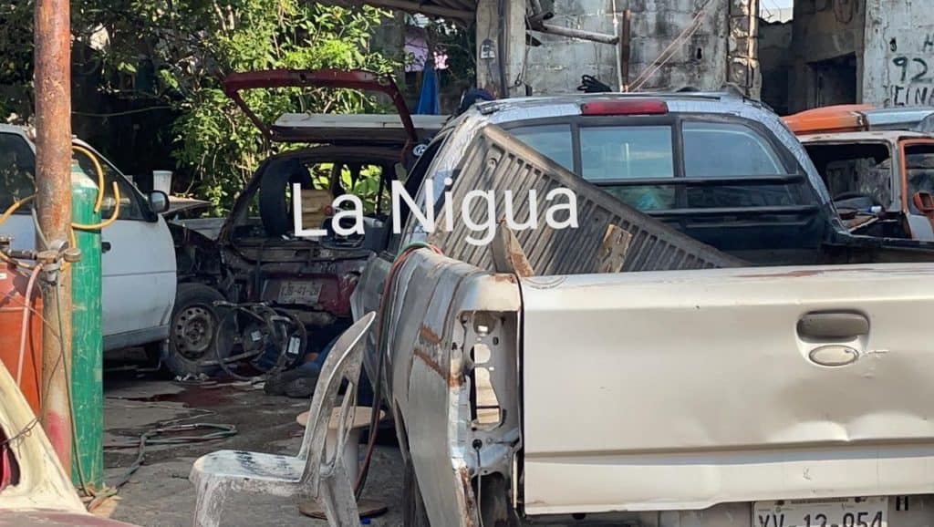 Ejecutan a masculino en taller de hojalateria de Coatzacoalcos