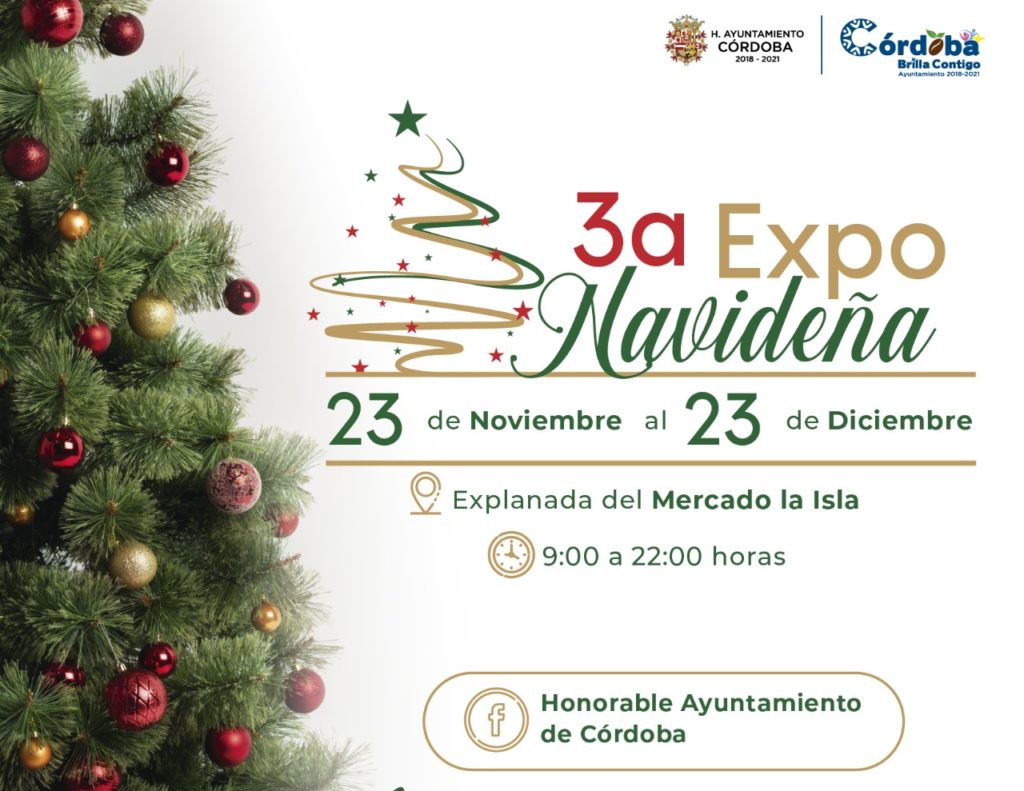 Invitan a Expo Navideña Córdoba 2020, impulsará a emprendedores locales