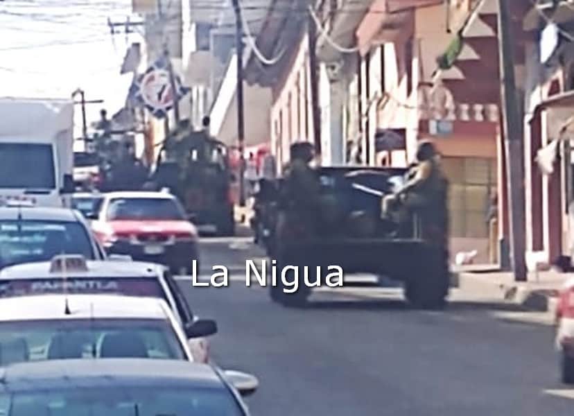 Realizan blindaje GN y SEDENA en el municipio papanteco