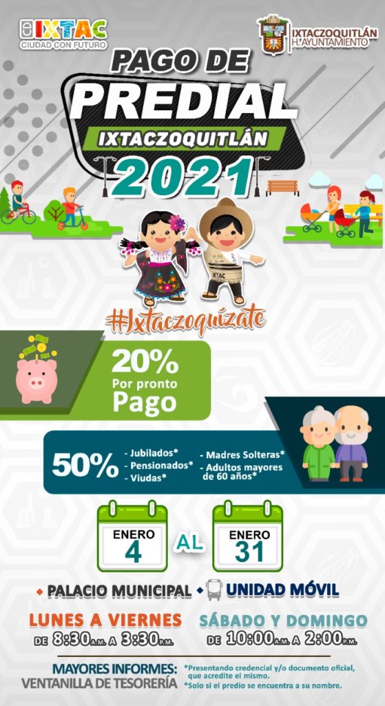 Arranca cobro de predial en Ixtaczoquitlán.