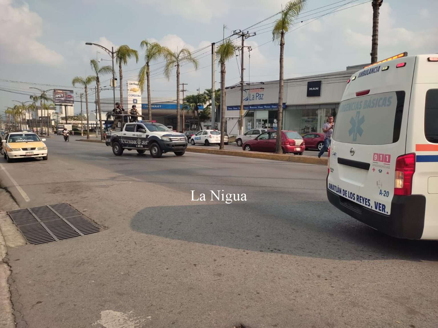 Balean a hombre en La Patrona