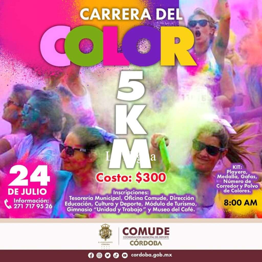 Invita Comude a la edición de la Carrera del Color 2022