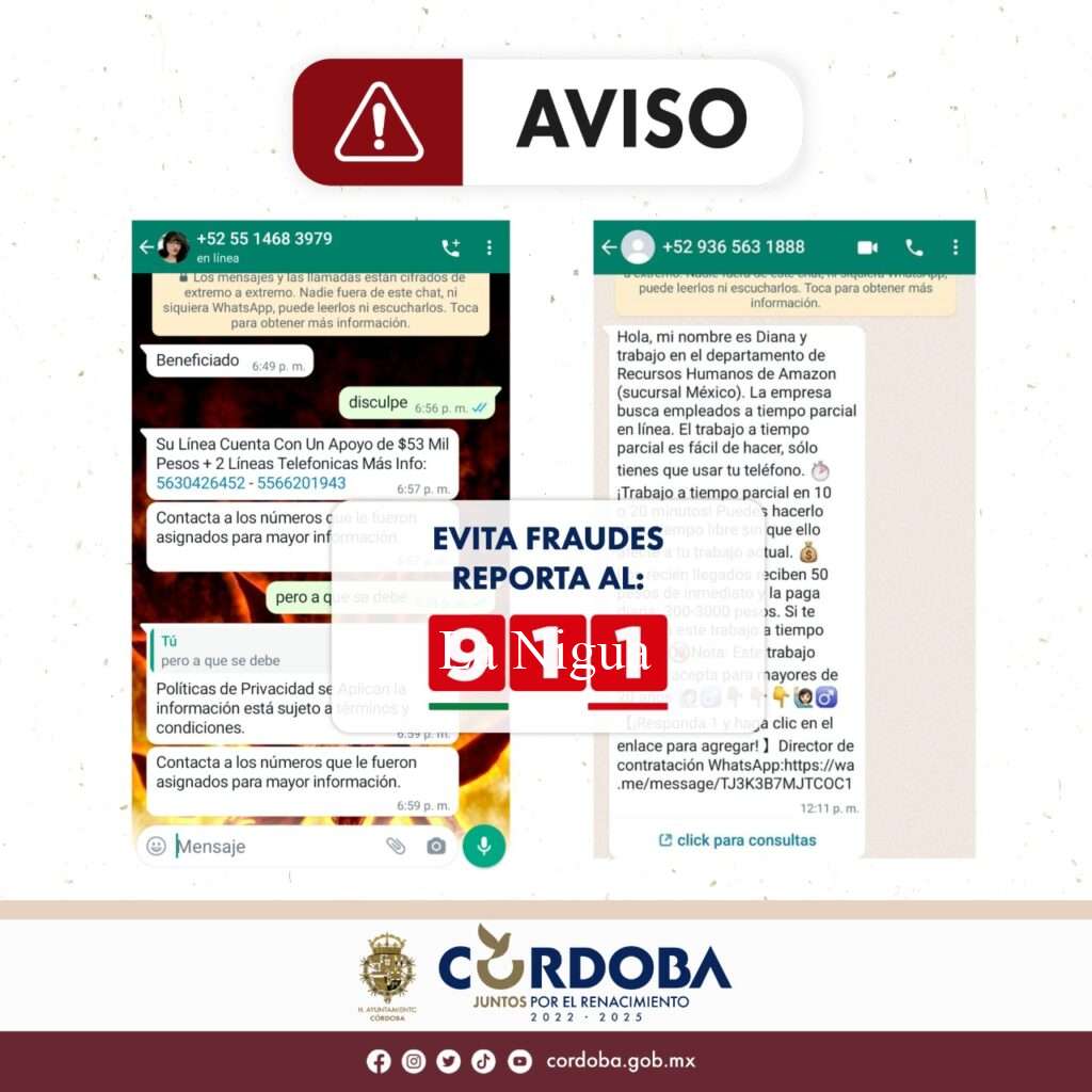 Llaman autoridades de Protección Ciudadana y Movilidad a no caer en extorsión y fraude