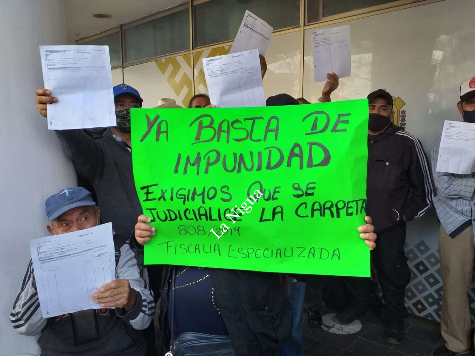 Se manifiestan ex elementos de la Policía Intermunicipal