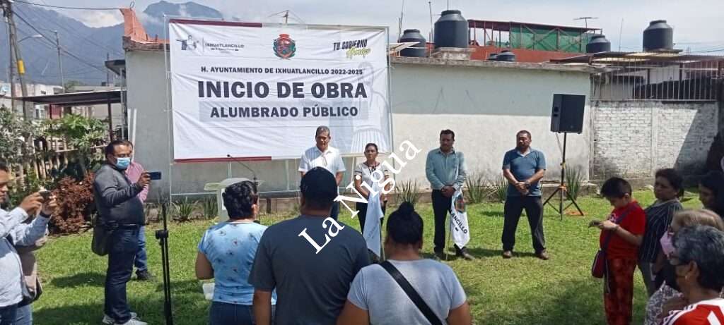 EN IXHUATLANCILLO  REHABILITACIÓN DE ALUMBRADO PÚBLICO EN FRACCIONAMIENTO LOS OLIVOS I Y II