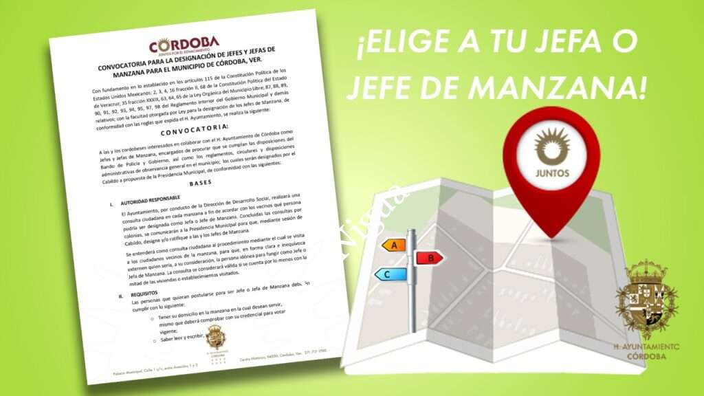 Abre Ayuntamiento convocatoria para elegir a 2,764 Jefas y Jefes de Manzana