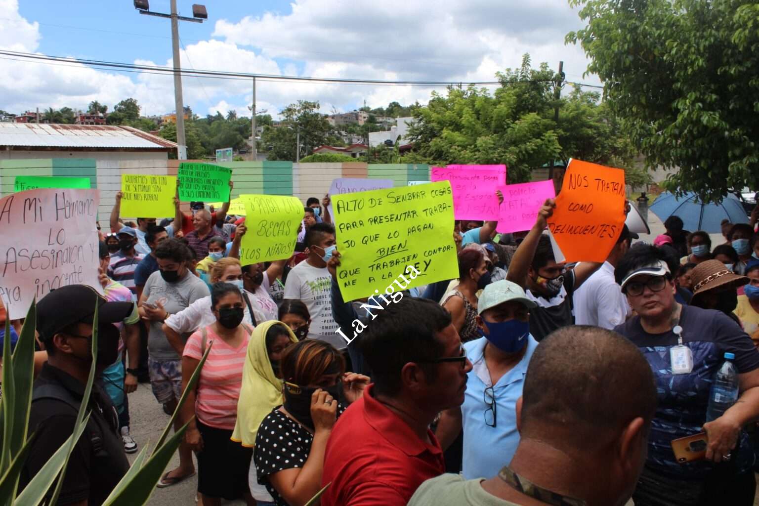 Protestan en Poza Rica por abusos de preventivos y agentes viales