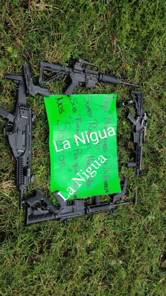 Abandonan armamento en Colonia Barrio Nuevo de Orizaba