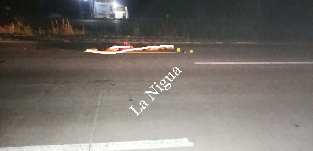 Despedazado en la autopista