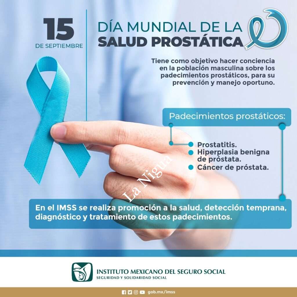 Recomienda IMSS Veracruz Sur a población masculina revisión de próstata a partir de 45 años