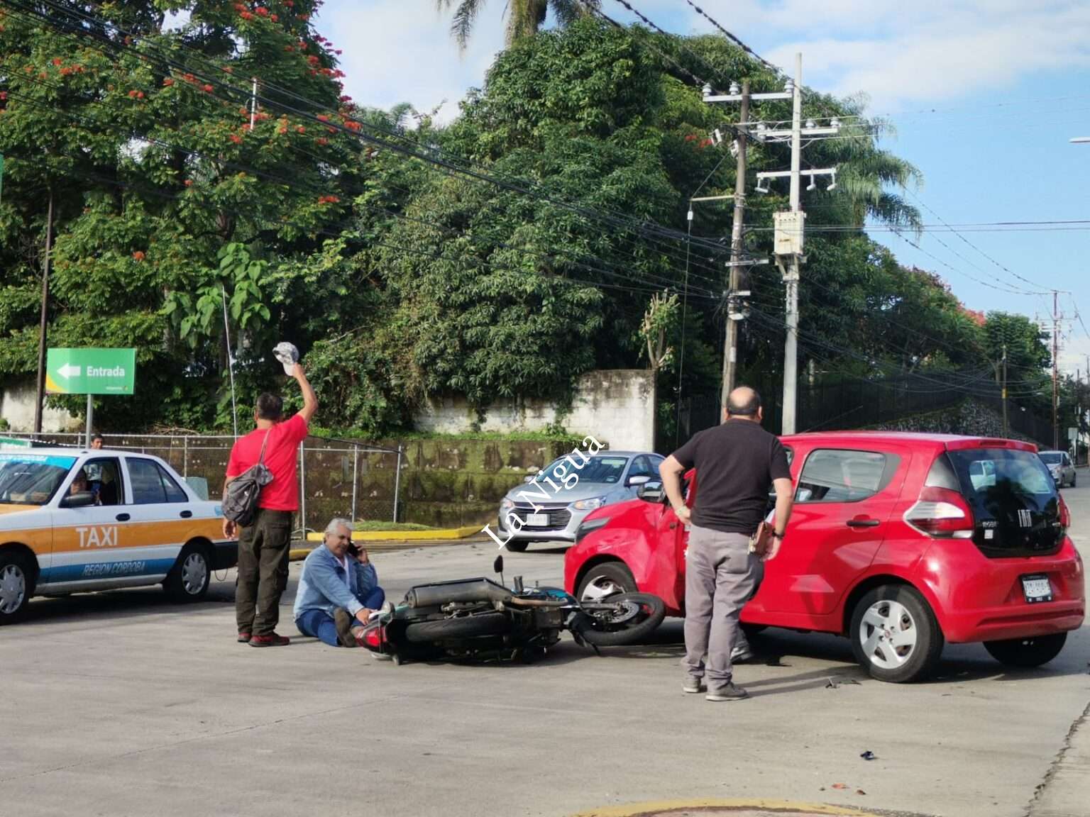 Motociclista accidentado en el Bulevar Córdoba- Fortín