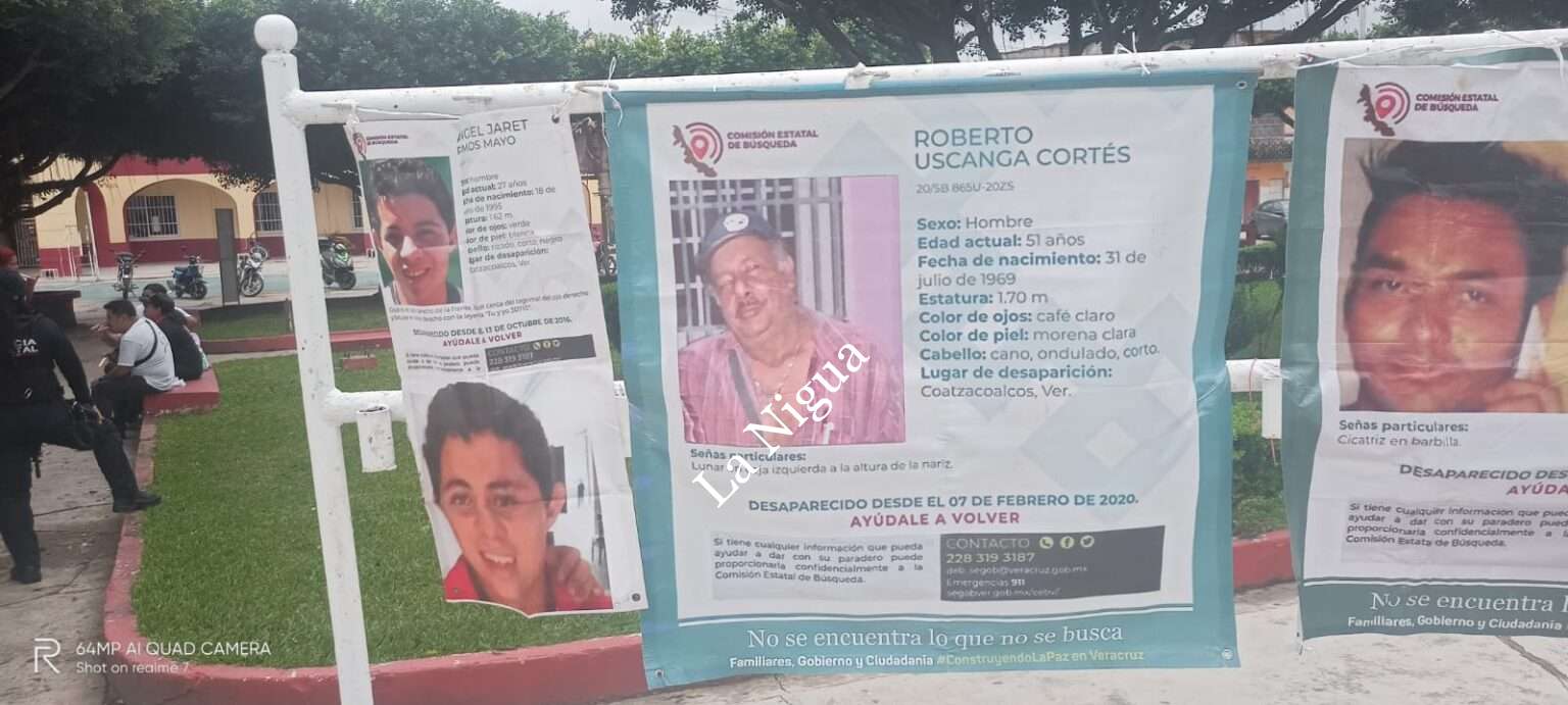 Buscan a desaparecidos en Las Choapas.