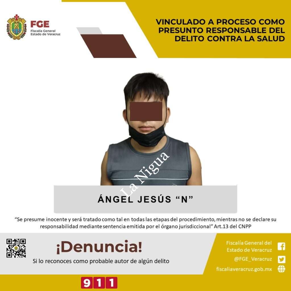Vinculado a proceso como presunto responsable del delito contra la salud