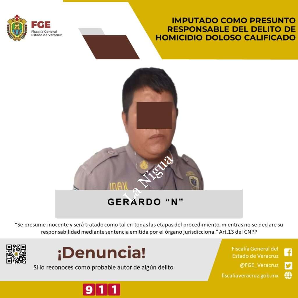 Imputado como presunto responsable del delito de homicidio doloso calificado