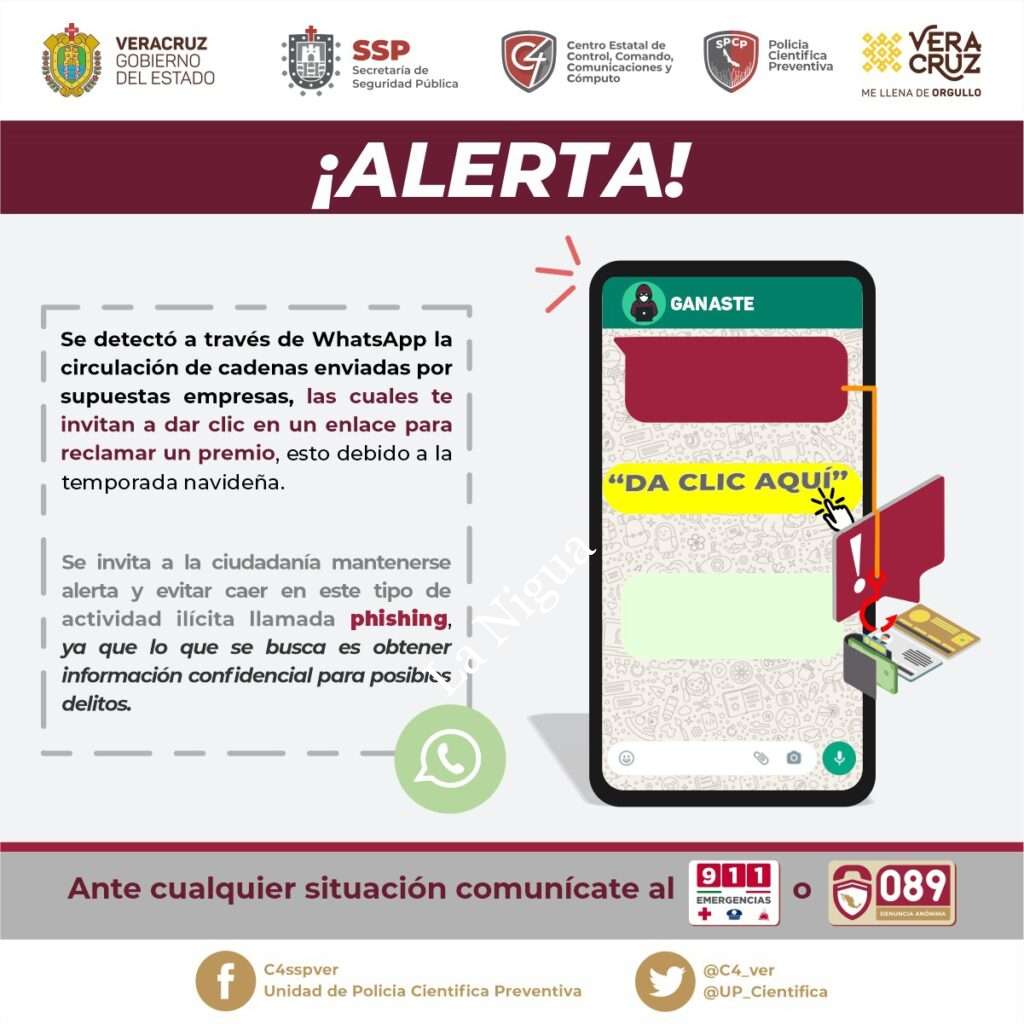 Alertan sobre fraude cibernético.