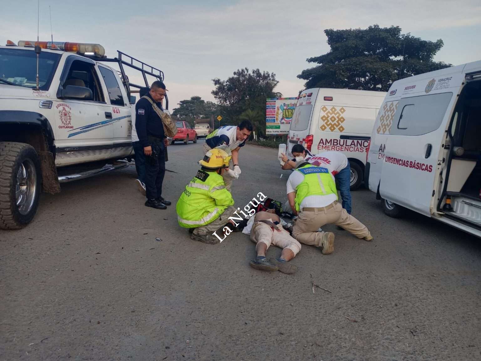 Lo atropella camión cañero