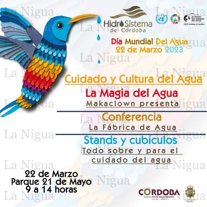 Conmemorará Hidrosistema de Córdoba Día Mundial del Agua con actividades